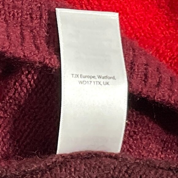 Cynthia Rowley XL Red Colorblock Sweater - Picture 5 of 8